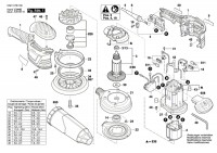 Bosch 3 601 C7B 170 GEX 125-150 AVE Random orbital sander 230 V / GB Spare Parts GEX125-150AVE